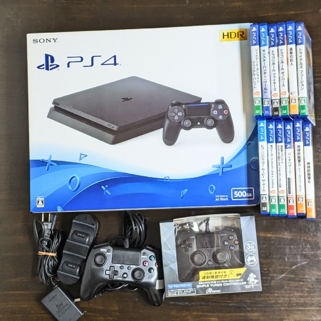 PlayStation4 - PS4 本体 スリ厶 CUH-2100AB01 ゲーム12本付きの PlayStation4 - PS4 本体 スリ厶 CUH-2100AB01 ゲーム12本付きの