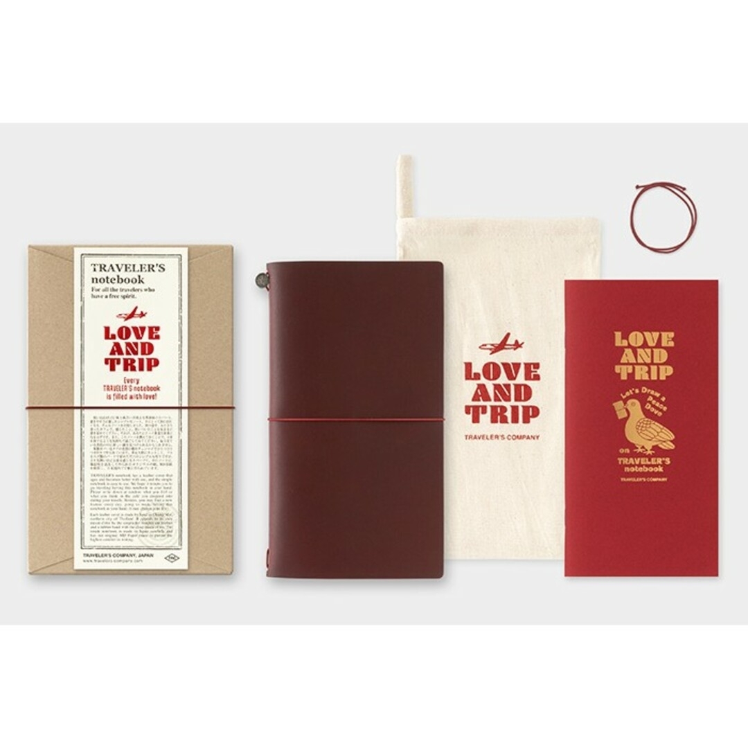 トラベラーズノート レギュラーサイズ LOVE AND TRIP レッド