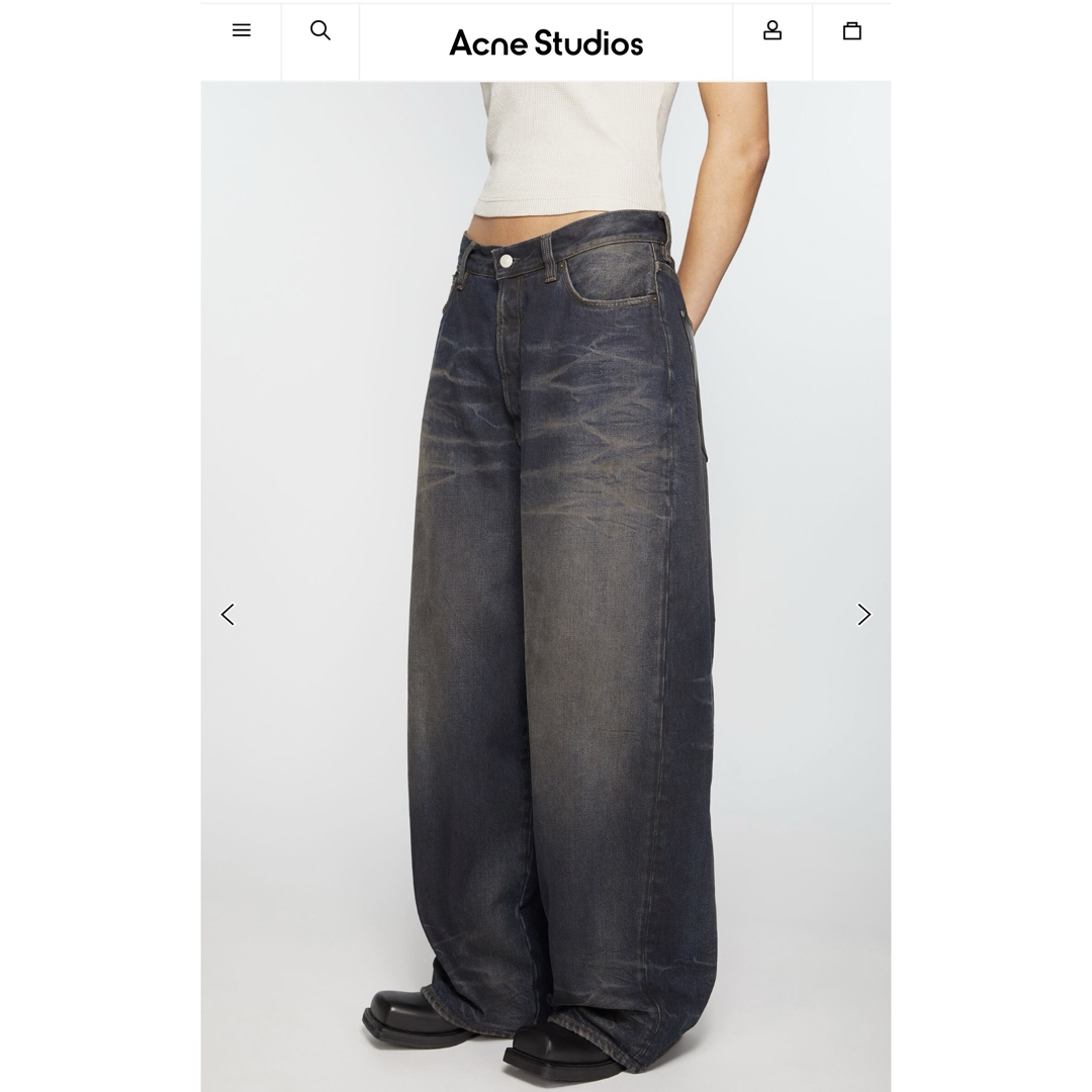 Acne Studios - Acne Studios スーパーバギーフィットジーンズ Acne Studios - Acne Studios スーパーバギーフィットジーンズ