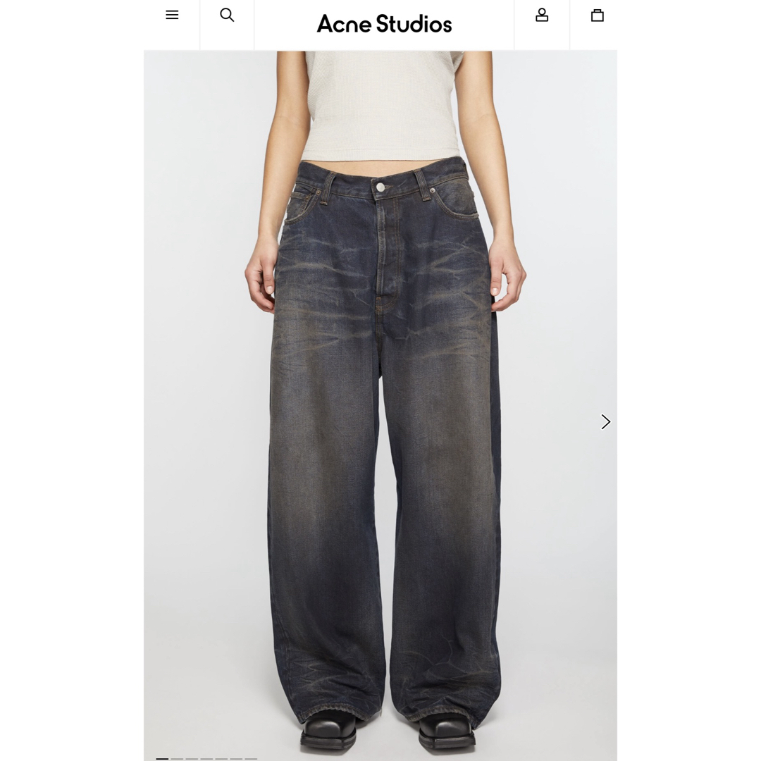 Acne Studios - Acne Studios スーパーバギーフィットジーンズ Acne Studios - Acne Studios スーパーバギーフィットジーンズ