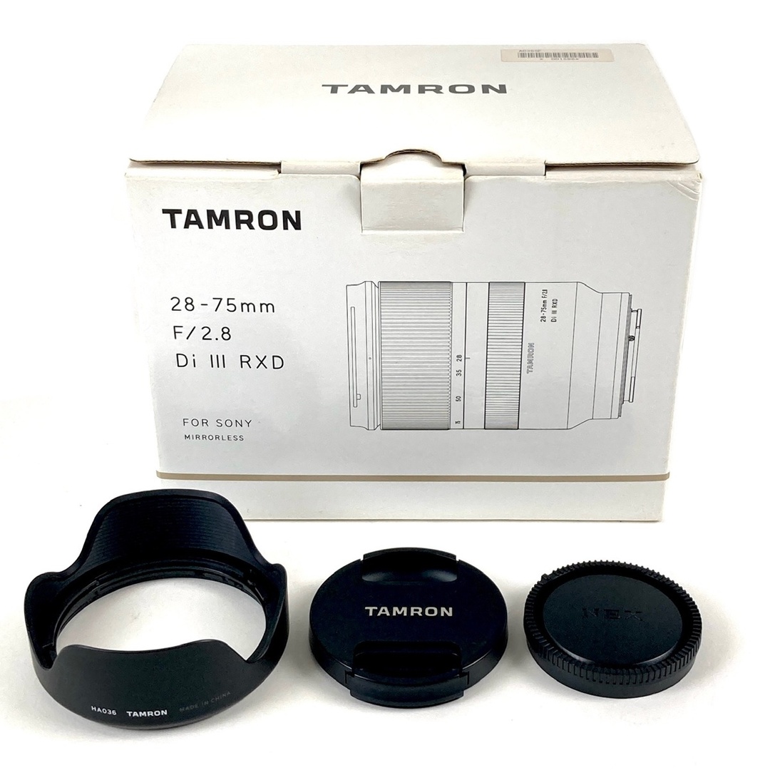 タムロン 28-75mm F2.8 Di III RXD A036SF (ソニー E用) 中古の タムロン 28-75mm F2.8 Di III RXD A036SF (ソニー E用) 中古の