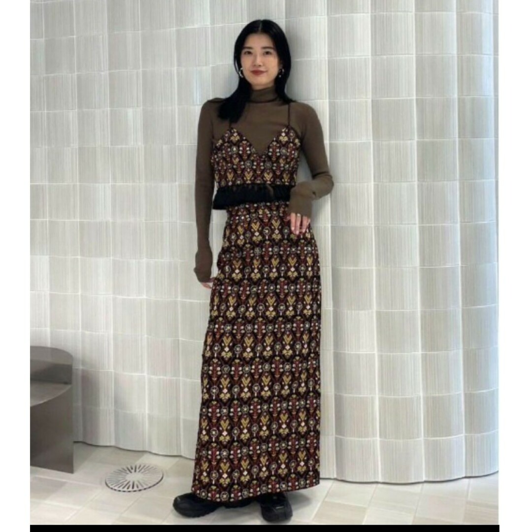 Ameri VINTAGE - 美品✨AMERI INDIA EMBROIDERY SKIRT 刺繍 Ameri VINTAGE - 美品✨AMERI INDIA EMBROIDERY SKIRT 刺繍