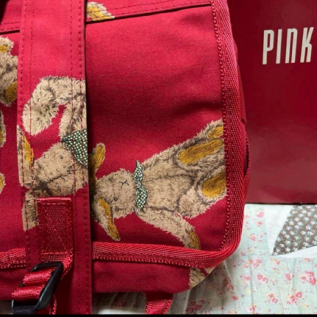 PINK HOUSE - BABY PINK HOUSE うさぎ柄リュック ビンテージ PINK HOUSE - BABY PINK HOUSE うさぎ柄リュック ビンテージ