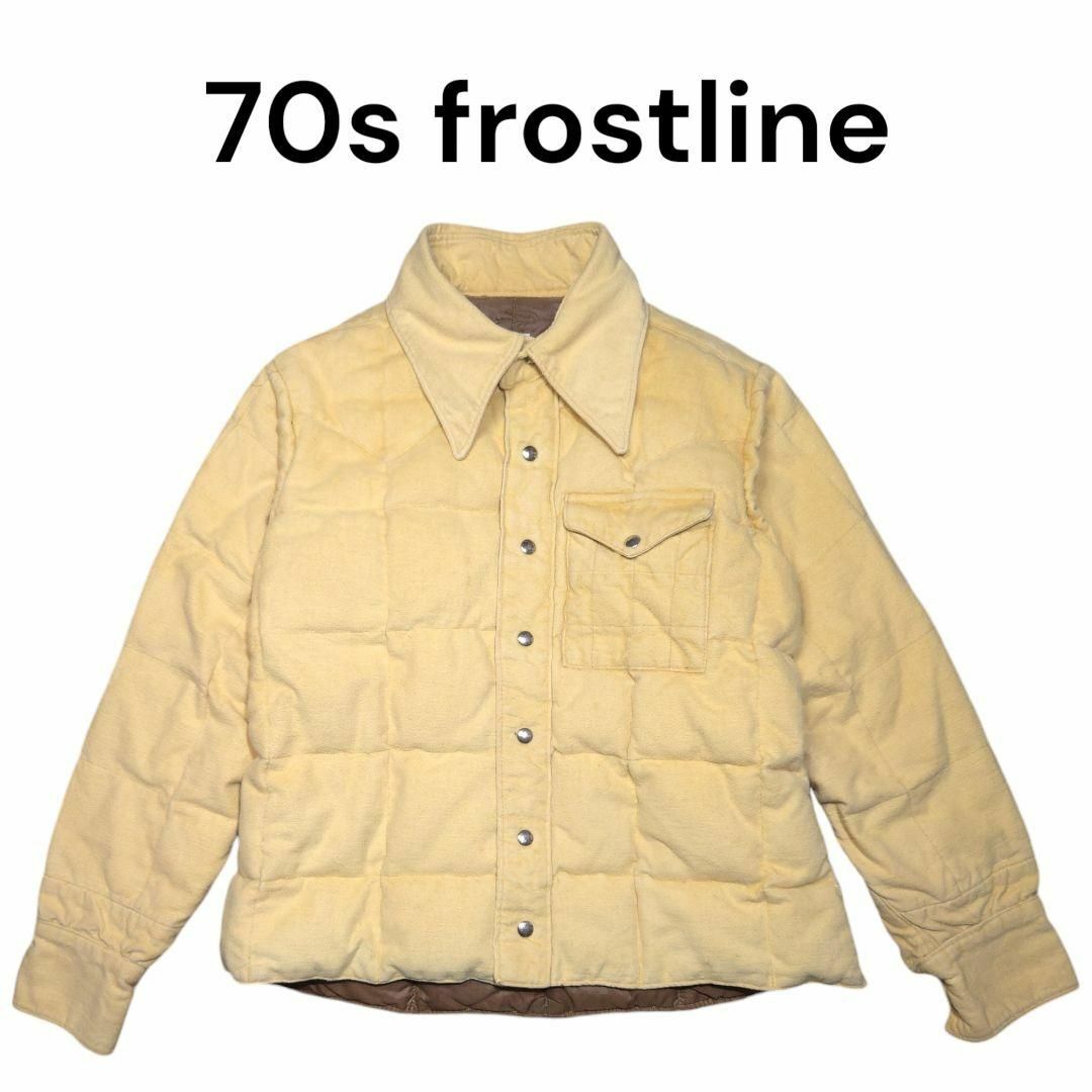 70s frostline ウエスタンシャツタイプダウンジャケット 70s frostline ウエスタンシャツタイプダウンジャケット