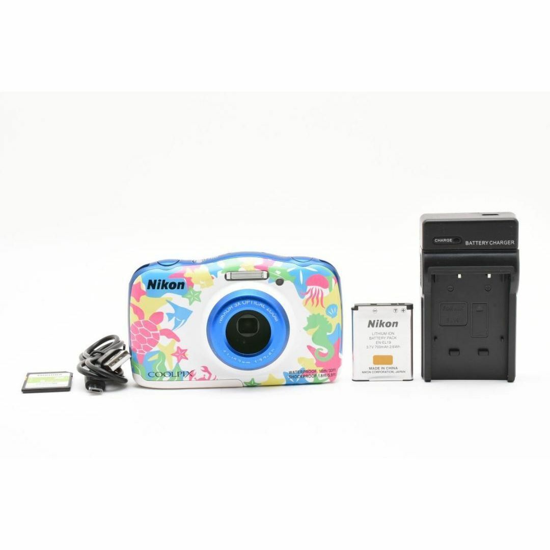 Nikon ニコン COOLPIX W100 コンパクト デジタルカメラ マリンの Nikon ニコン COOLPIX W100 コンパクト デジタルカメラ マリンの