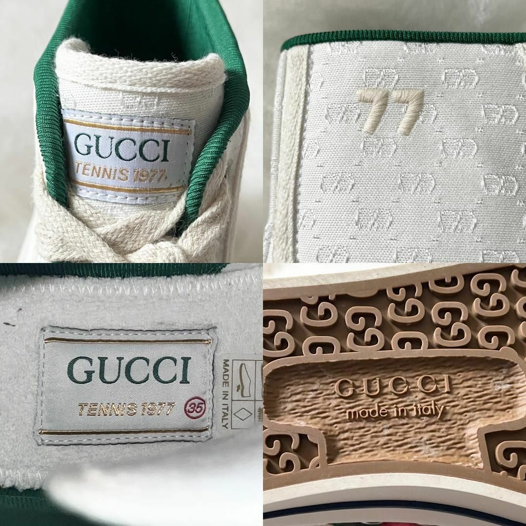 GUCCI - 35☆グッチ Tennis 1977 ハイカットスニーカー GG GUCCI - 35☆グッチ Tennis 1977 ハイカットスニーカー GG