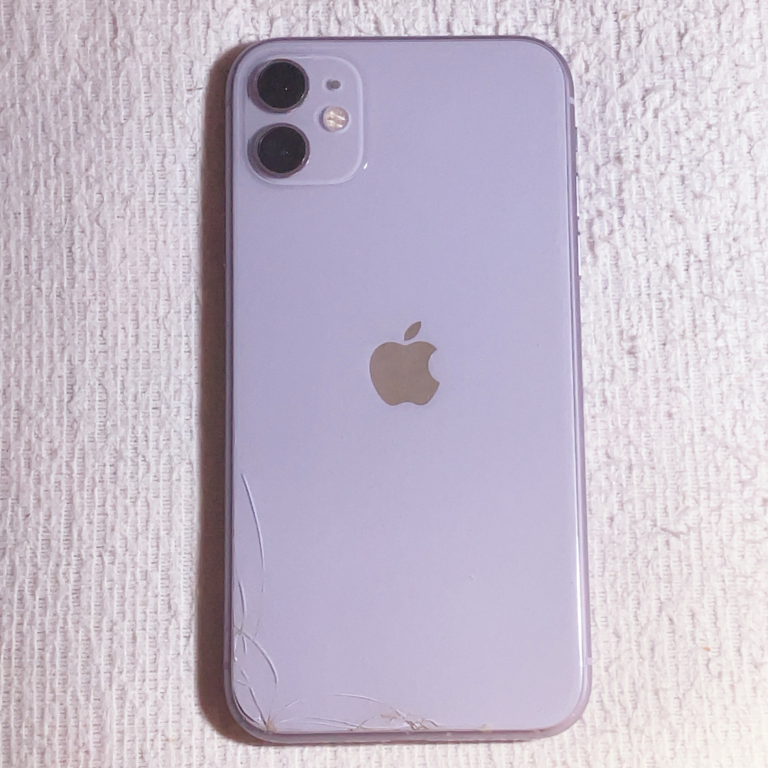 女性使用 iPhone11 紫 パープル 64GB SIMロック解除済みの通販 女性使用 iPhone11 紫 パープル 64GB SIMロック解除済みの通販