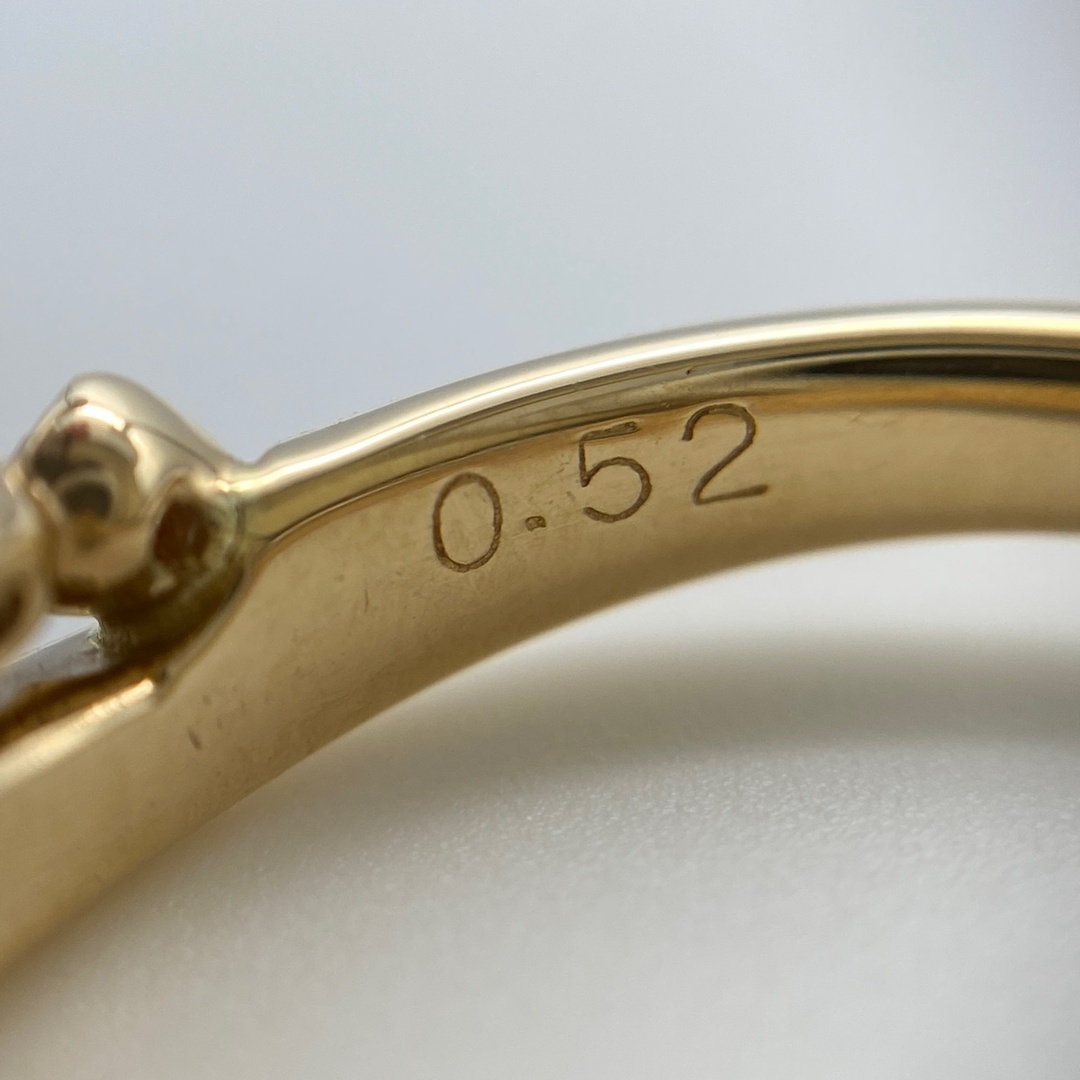 メレダイヤ デザインリング 13号 K18 【中古】の通販 by メレダイヤ デザインリング 13号 K18 【中古】の通販 by