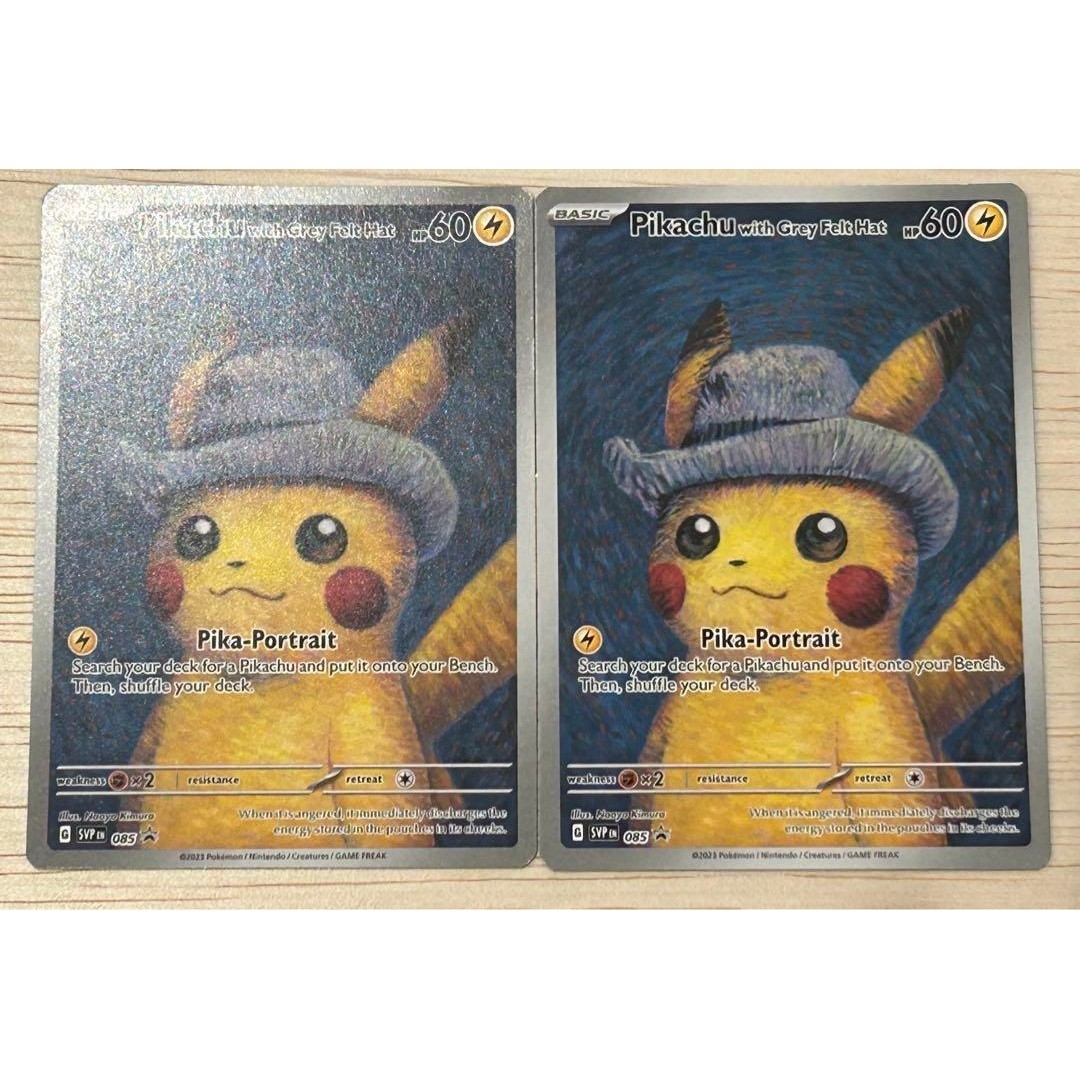 ポケモン - ゴッホピカチュウ 2セット プロモ Grey Felt Hat ポケモン - ゴッホピカチュウ 2セット プロモ Grey Felt Hat