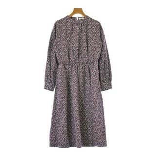 テチチ(Techichi)のTe chichi テチチ ワンピース F 紫x水色(総柄) 【古着】【中古】(ひざ丈ワンピース)