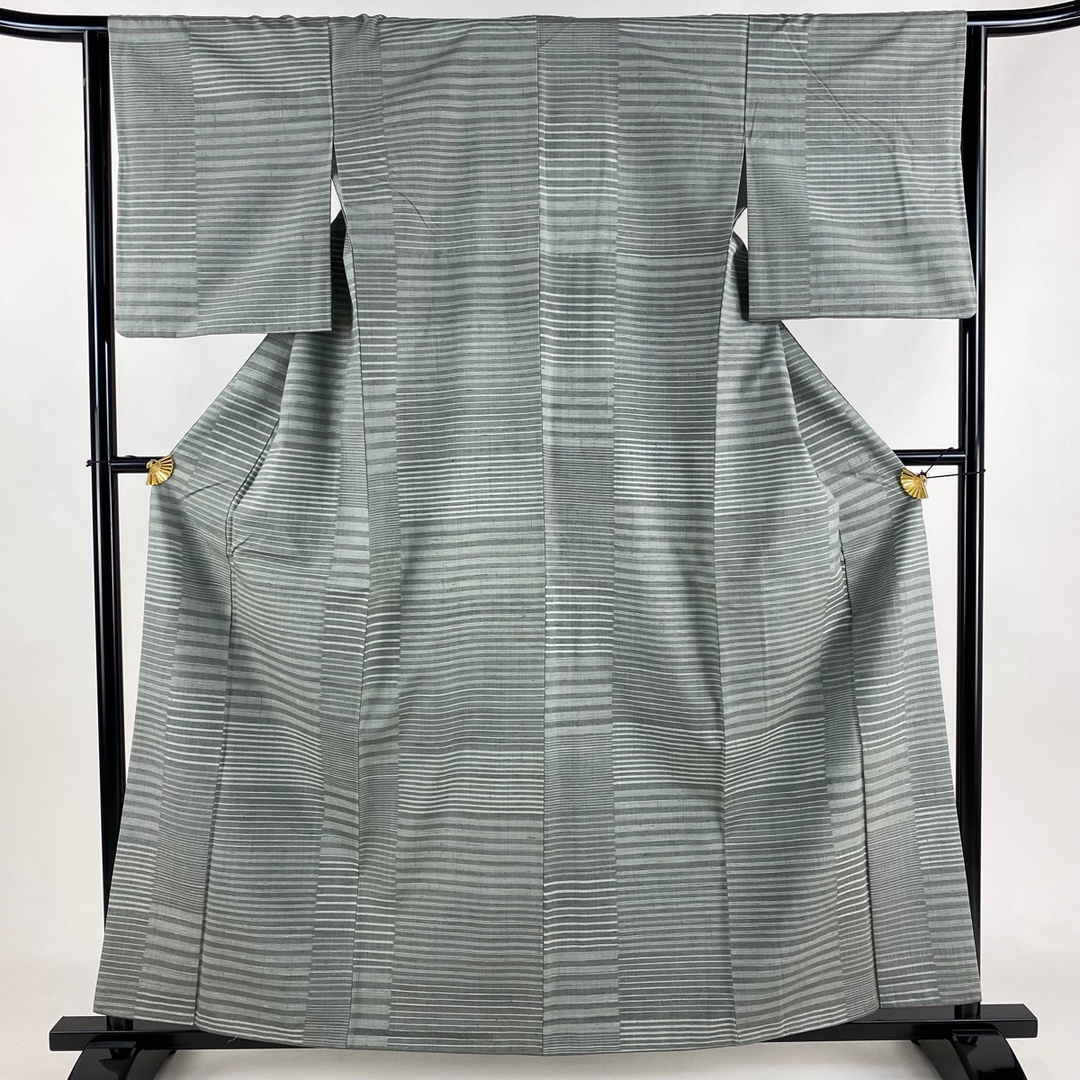 紬 身丈158.5cm 裄丈64cm 正絹 名品 【中古】