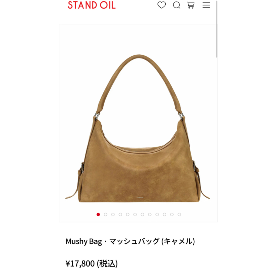 STANDOIL MUSHY BAG マッシュバック キャメル レディースのバッグ(ショルダーバッグ)の商品写真
