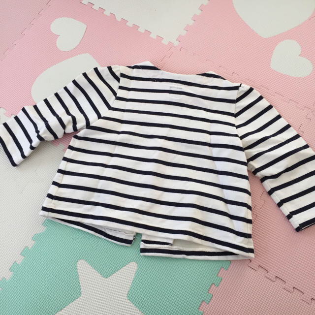 babyGAP(ベビーギャップ)の❤️naa様専用❤️babyGAP リボン 90 ネイビー×ホワイト キッズ/ベビー/マタニティのキッズ服女の子用(90cm~)(カーディガン)の商品写真