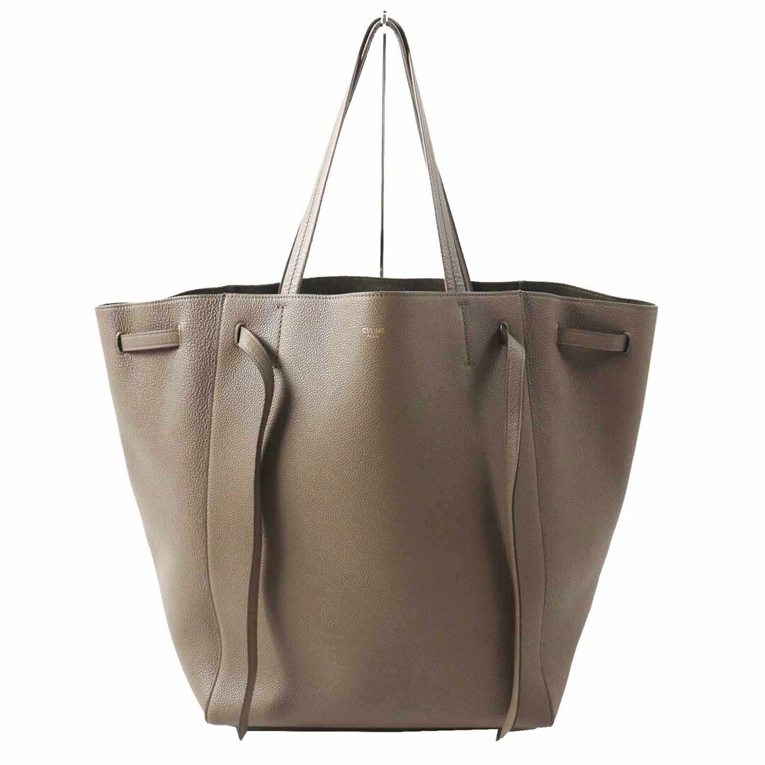 CELINE - 美品◎CELINE セリーヌ 18914 カバファントム ミディアム グレインドカーフスキン トートバッグ トープ 保存袋付き イタリア製 レディース