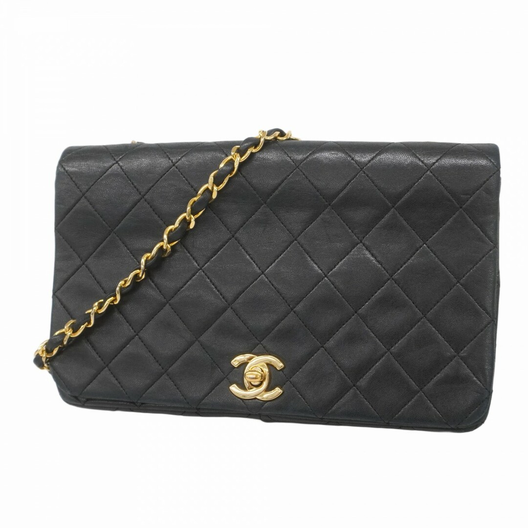 CHANEL - ★最終価格【5dd5393-e】シャネル ショルダーバッグ マトラッセ チェーンショルダー ブラック ゴールド金具【中古】レディース