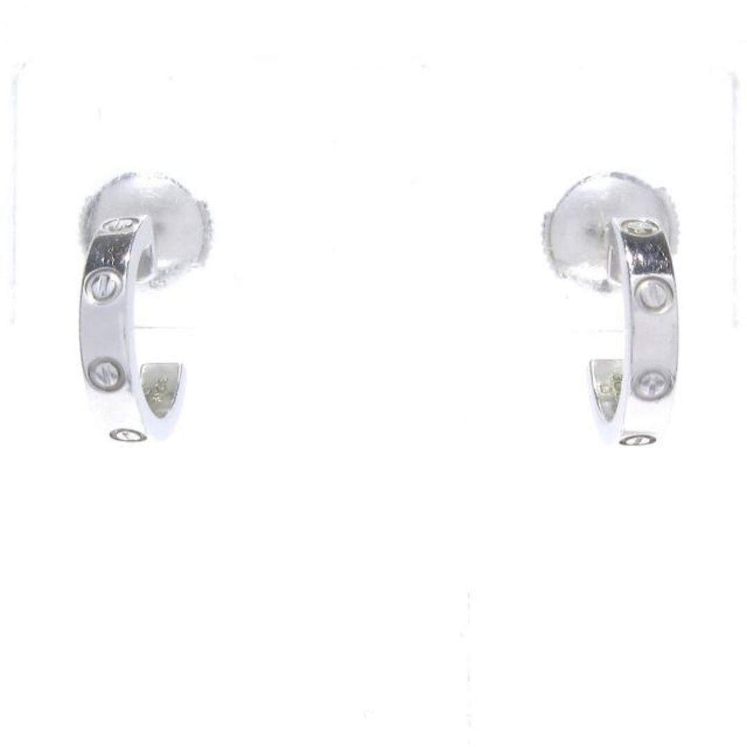 Cartier - Cartier(カルティエ) ピアス美品 ミニラブ K18WGの Cartier - Cartier(カルティエ) ピアス美品 ミニラブ K18WGの