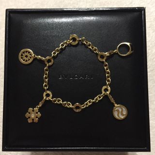 ブルガリ(BVLGARI)のお値下げ！本物！18k ブルガリ ブレス チャーム4個！セット (ブレスレット/バングル)