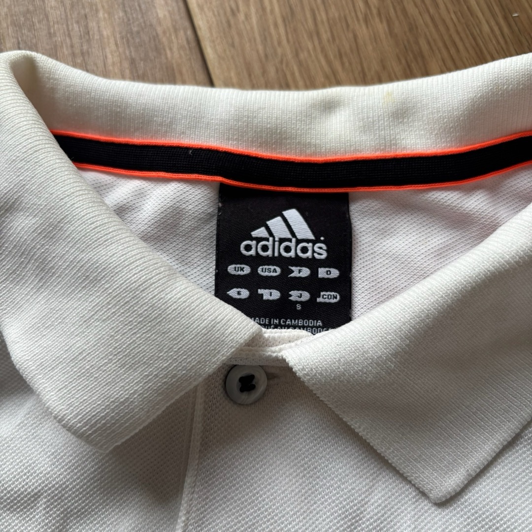 adidas(アディダス)の定価4千弱！アディダス クライマ365 ポロシャツ スポーツウェア 速乾 白 メンズのトップス(ポロシャツ)の商品写真