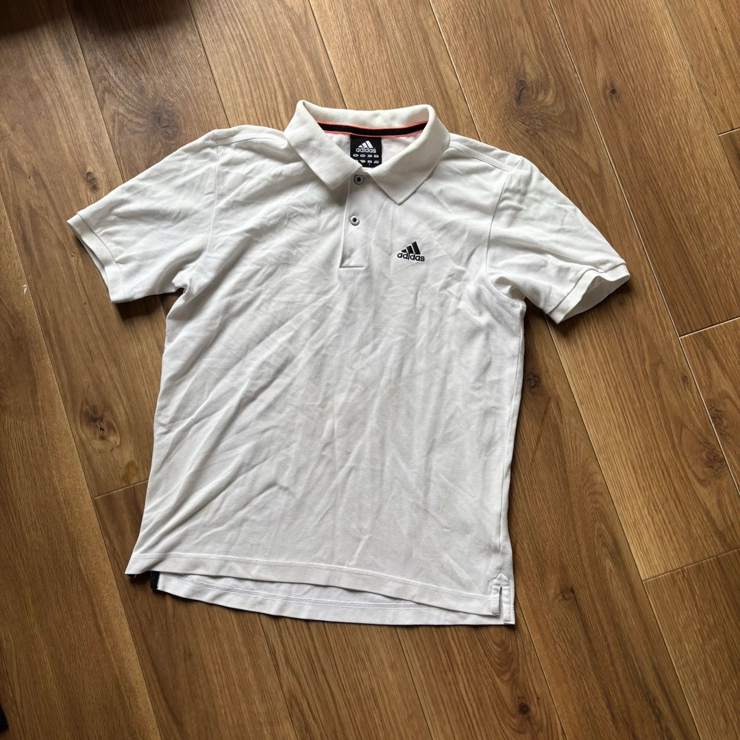 adidas(アディダス)の定価4千弱！アディダス クライマ365 ポロシャツ スポーツウェア 速乾 白 メンズのトップス(ポロシャツ)の商品写真