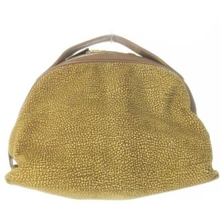 ボルボネーゼ by redwall ハンドバッグ スエード レザー うずら柄 茶(ハンドバッグ)