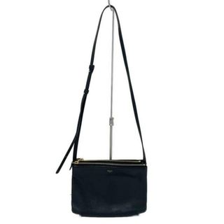セリーヌ(CELINE)のCELINE(セリーヌ) ショルダーバッグ トリオ 黒 レザー(ショルダーバッグ)