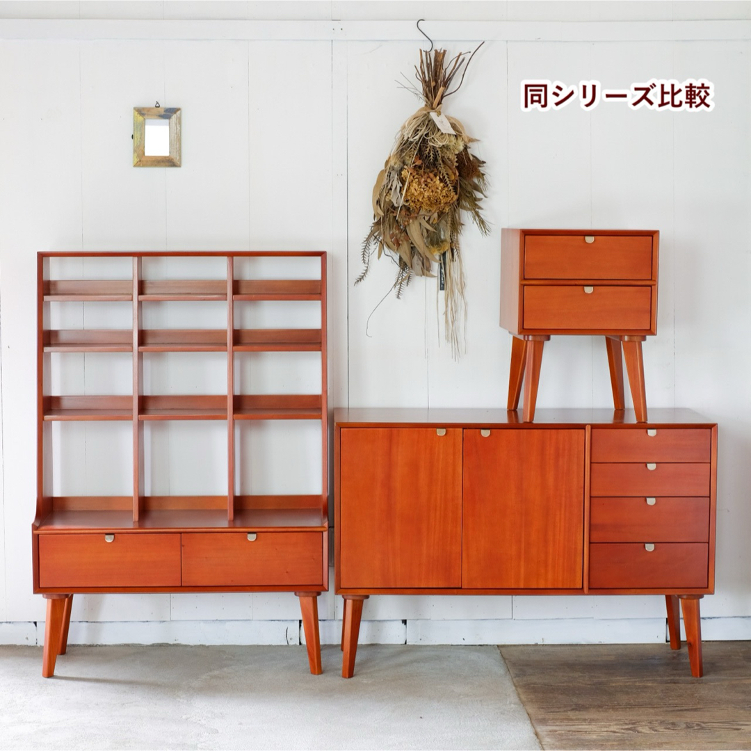 K 新品 北欧 リビングボード キャビネット リビング収納 本棚