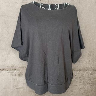 S247MUJIダブルスタンダードクロージング 五分袖 Tシャツ 黒(シャツ/ブラウス(長袖/七分))