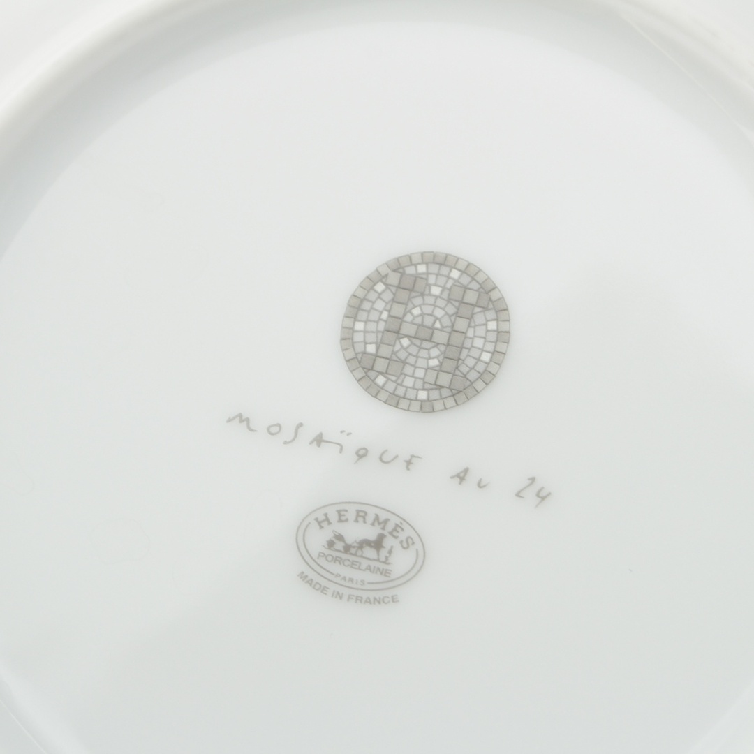 HERMES - エルメス モザイク24 スーププレート 食器 皿 ホワイト HERMES - エルメス モザイク24 スーププレート 食器 皿 ホワイト