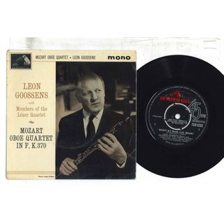 英7” Leon Goossens Mozart Oboe Quartet In F, K.370 7ER5232 HIS MASTERS VOICE /00080(その他)