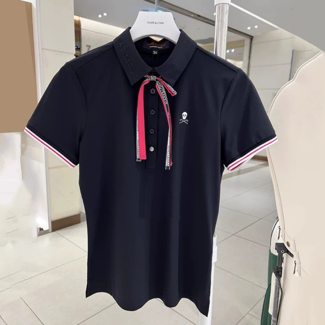 2024春大特価セール! MARK&LONA - MARK & LONA レディース ブラックポロシャツ ゴルフ その他