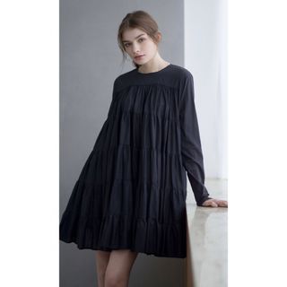 Curensologyカレンソロジー CL009134ERウールハイネックギャザー Curensologyカレンソロジー CL009134ERウールハイネックギャザー