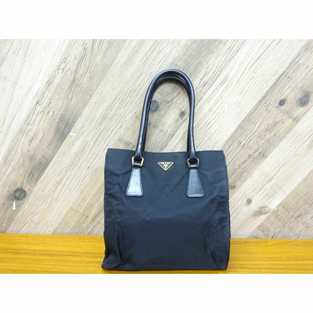 PRADA - 宮284/ PRADA プラダ ナイロン レザー ハンドバッグ