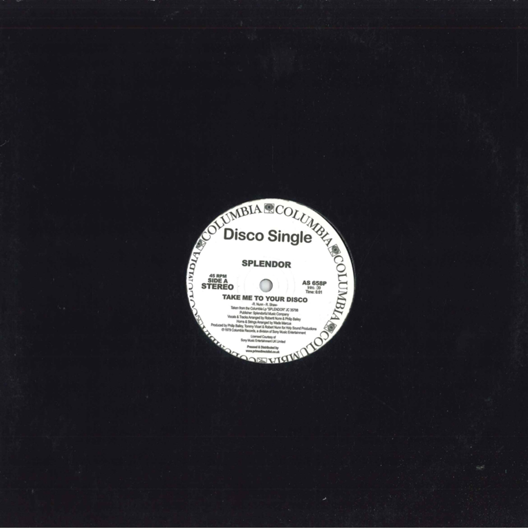 英12" Splendor Take Me To Your Disco / Special Lady AS658P Columbia /00250 エンタメ/ホビーのエンタメ その他(その他)の商品写真