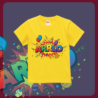 5.6オンス ハイクオリティー Tシャツ 子供用 ARRLO カラフルTシャツ(Tシャツ/カットソー)