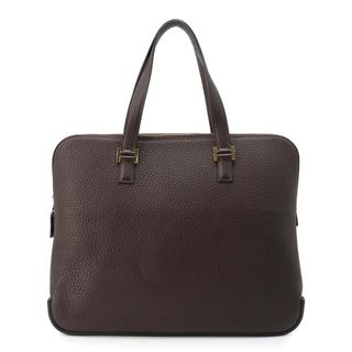 エルメス(HERMES)のエルメス ハンドバッグ エスカパーダ ブラウン/ゴールド金具 フィヨルド □E刻印 HERMES バッグ(ハンドバッグ)