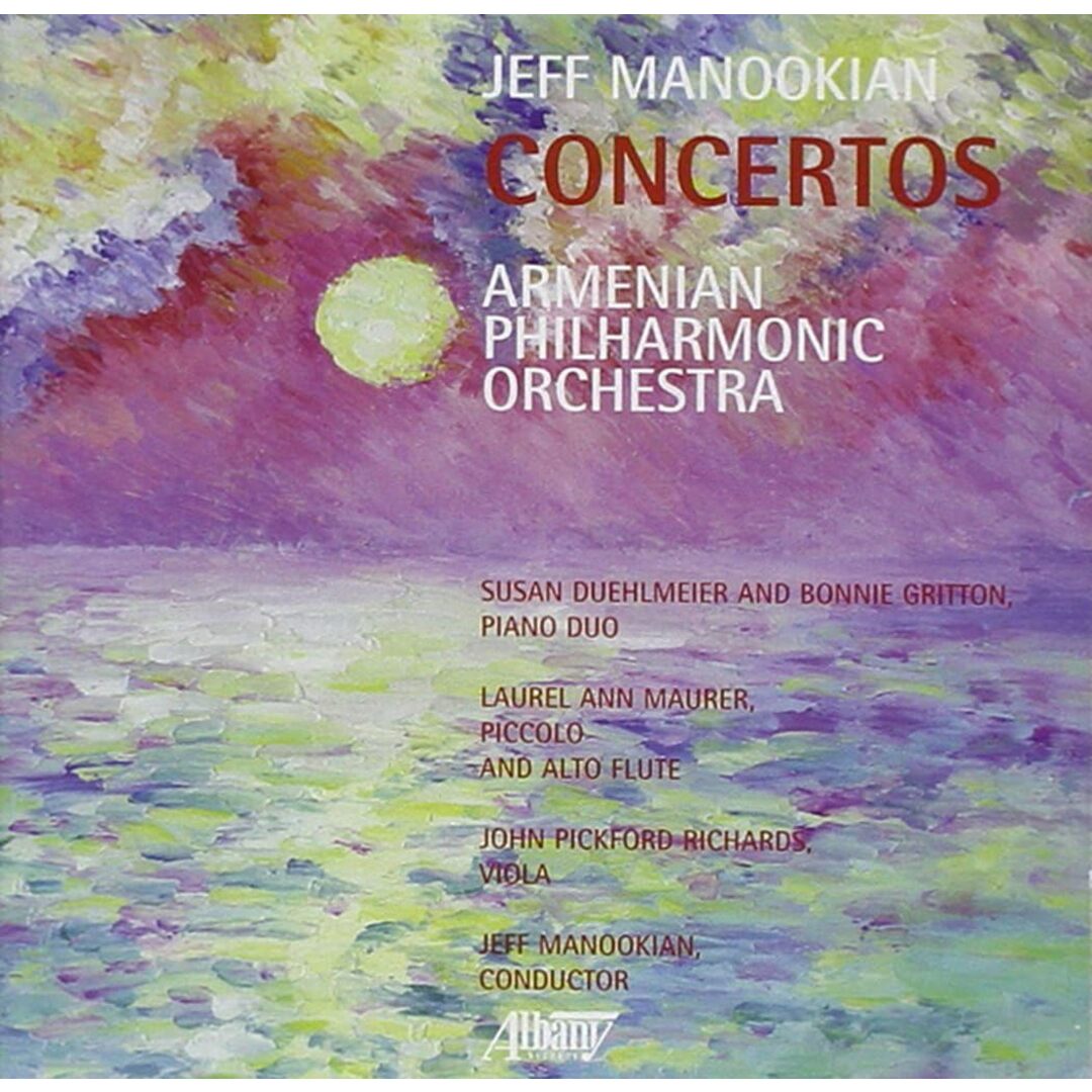 レビュー高評価の商品!の商品をすべて John Duehlmeier; Susan Gritton, Bonnie Maurer, Ann Laurel Manookian, Jeff Orchestra, Philharmonic Armenian 米CD Pickford M Richards クラシック