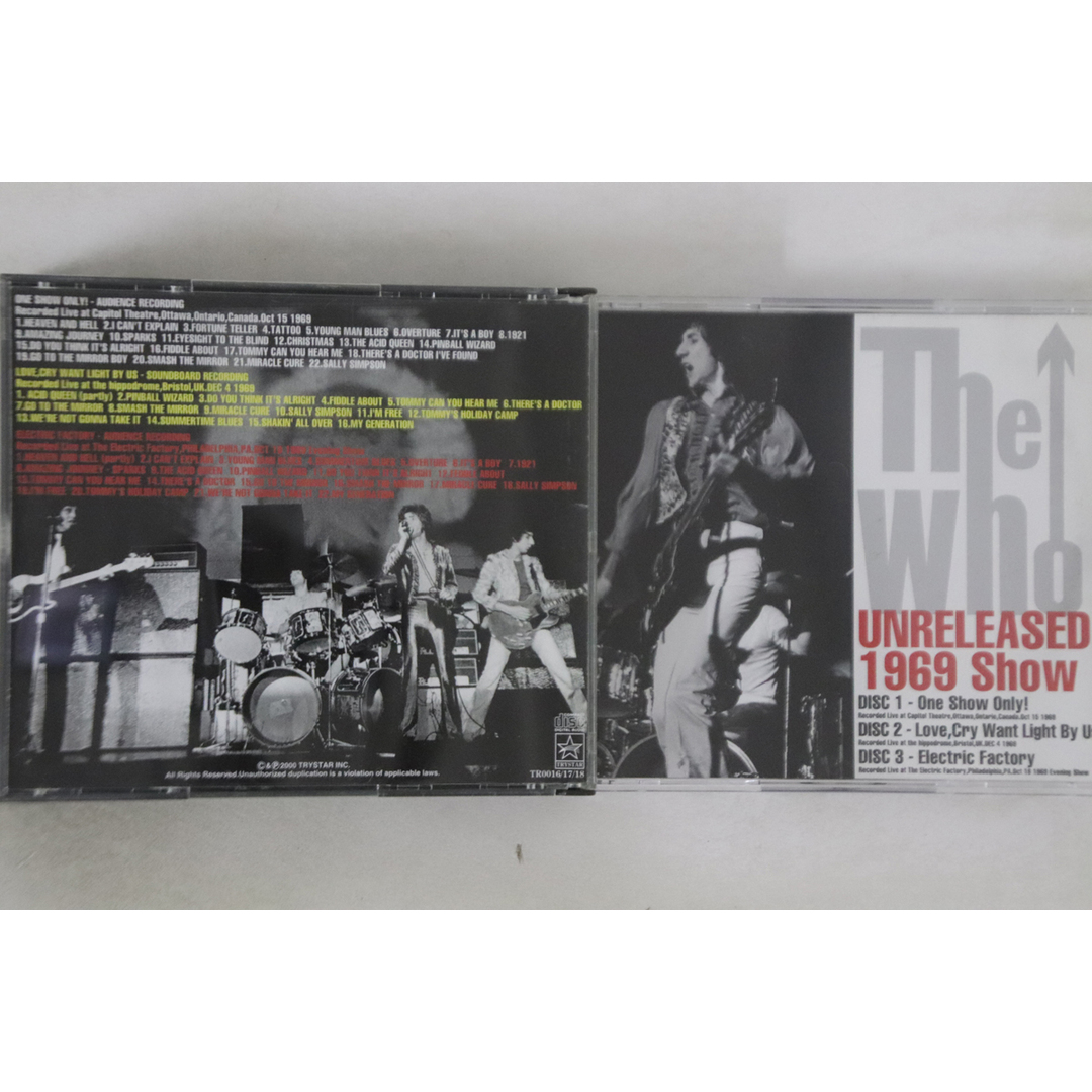 国不明3discs CD Who Unreleased 1969 Show TR0161718 TRYSTAR /00370 エンタメ/ホビーのCD(ポップス/ロック(洋楽))の商品写真