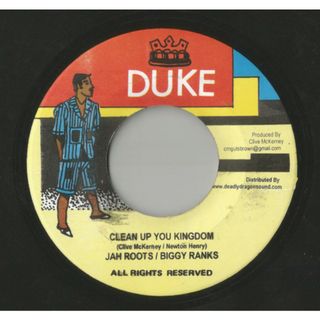 米7” Jah Roots / Biggy Ranks Clean Up You Kingdom NONE Duke Records (3) /00080(その他)
