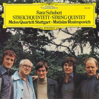独LP Melos Quartett Stuttgart Mstislav Rostropovich Franz Schubert Streichquintett String Quintet 2530980 GRAMMOPHON /00260(その他)