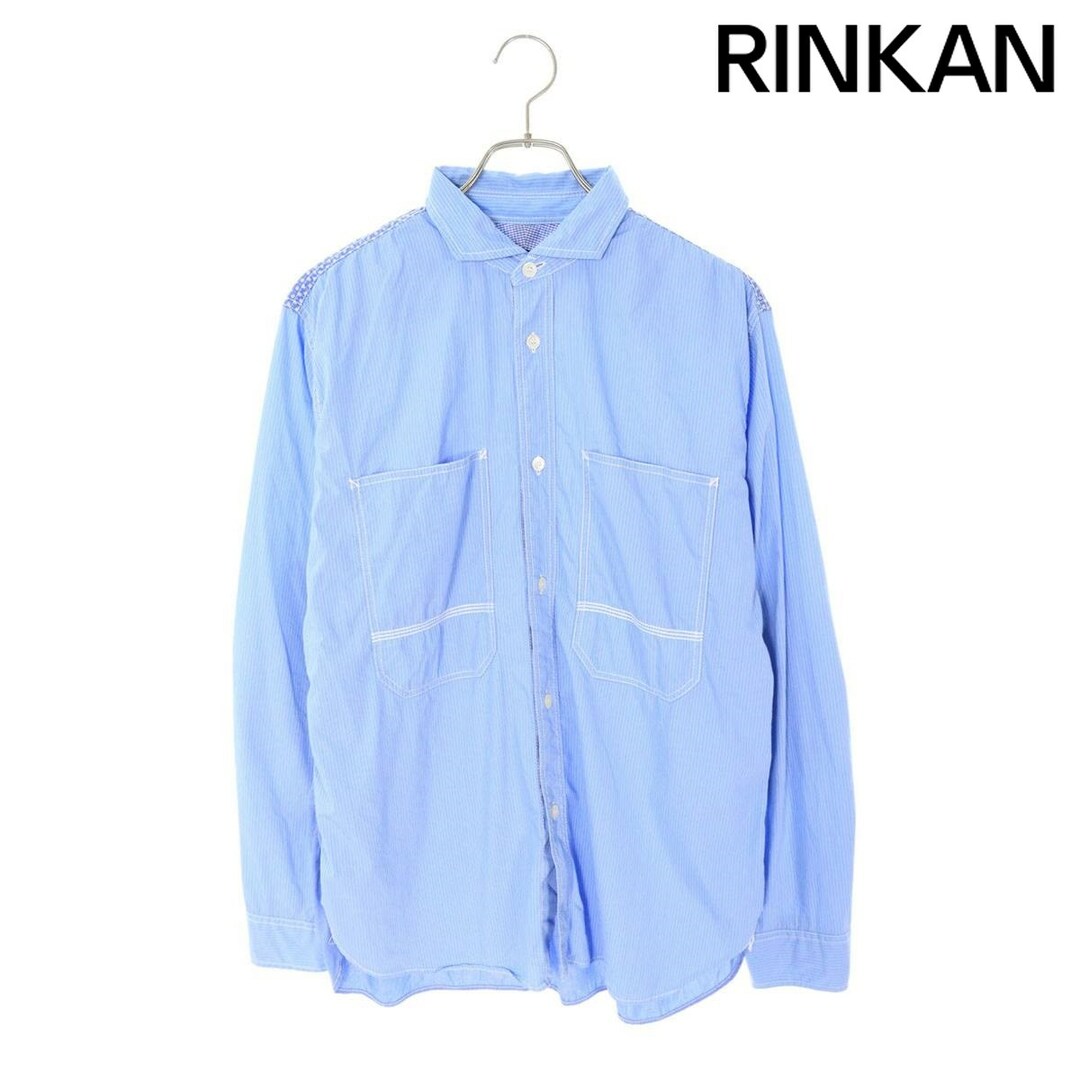 コムデギャルソンジュンヤワタナベマン COMME des GARCONS JUNYA WATANABE MAN  20SS  WE-B023 AD2019 柄切替長袖シャツ メンズ M メンズのトップス(シャツ)の商品写真