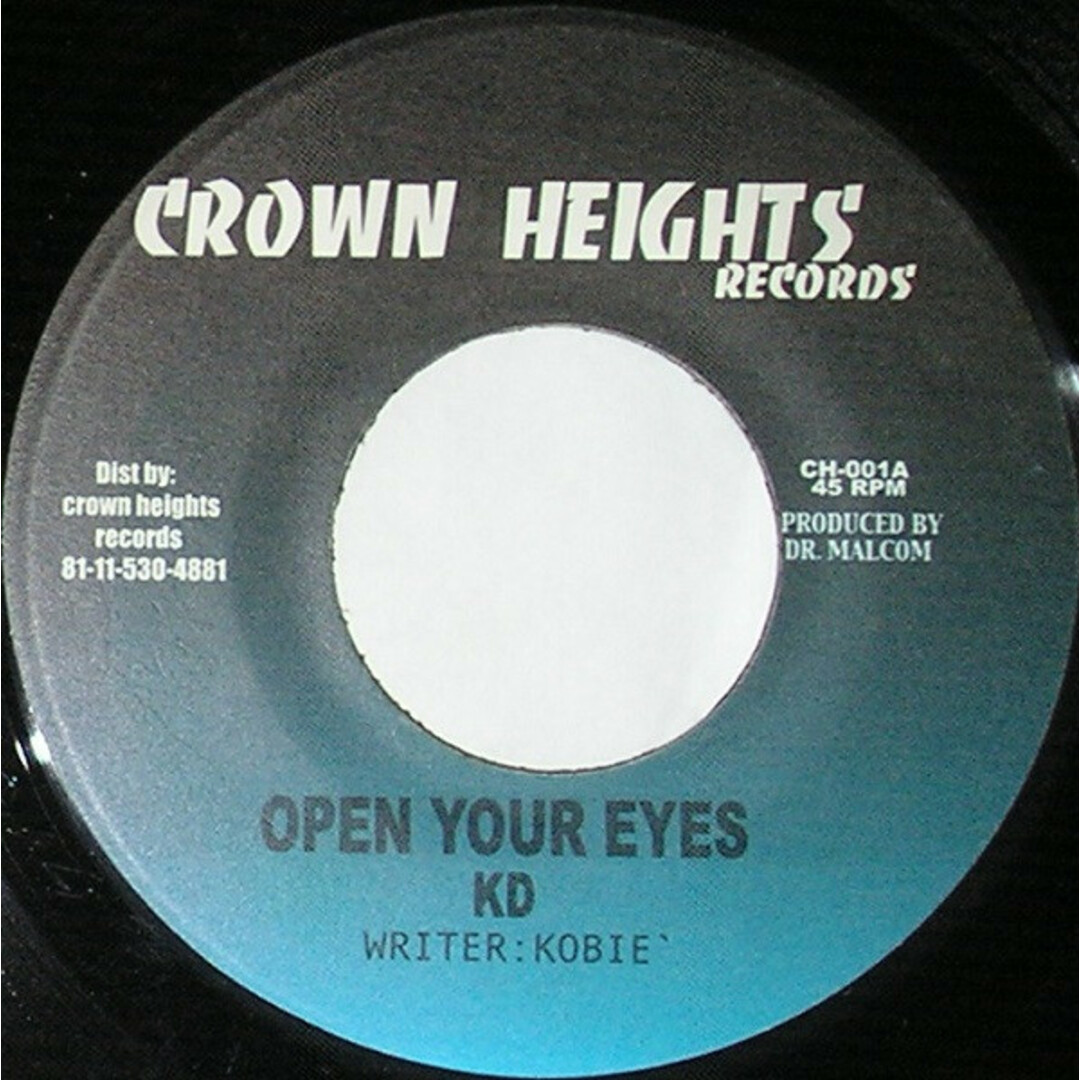 国不明7” KD Open Your Eyes CH001 Crown Heights Records /00080 エンタメ/ホビーのエンタメ その他(その他)の商品写真