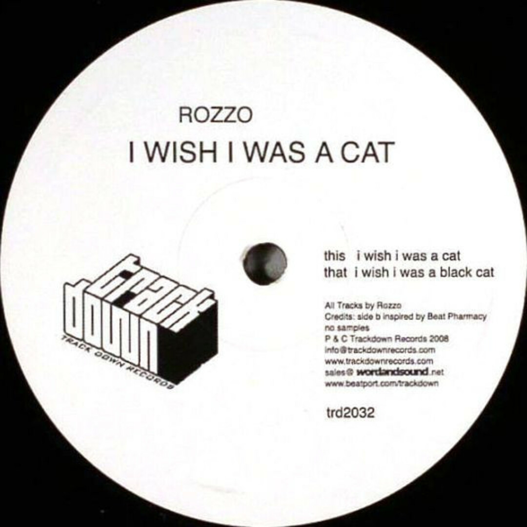 スイス12” Rozzo I Wish I Was A Cat TRD2032 Trackdown Records /00250 エンタメ/ホビーのエンタメ その他(その他)の商品写真