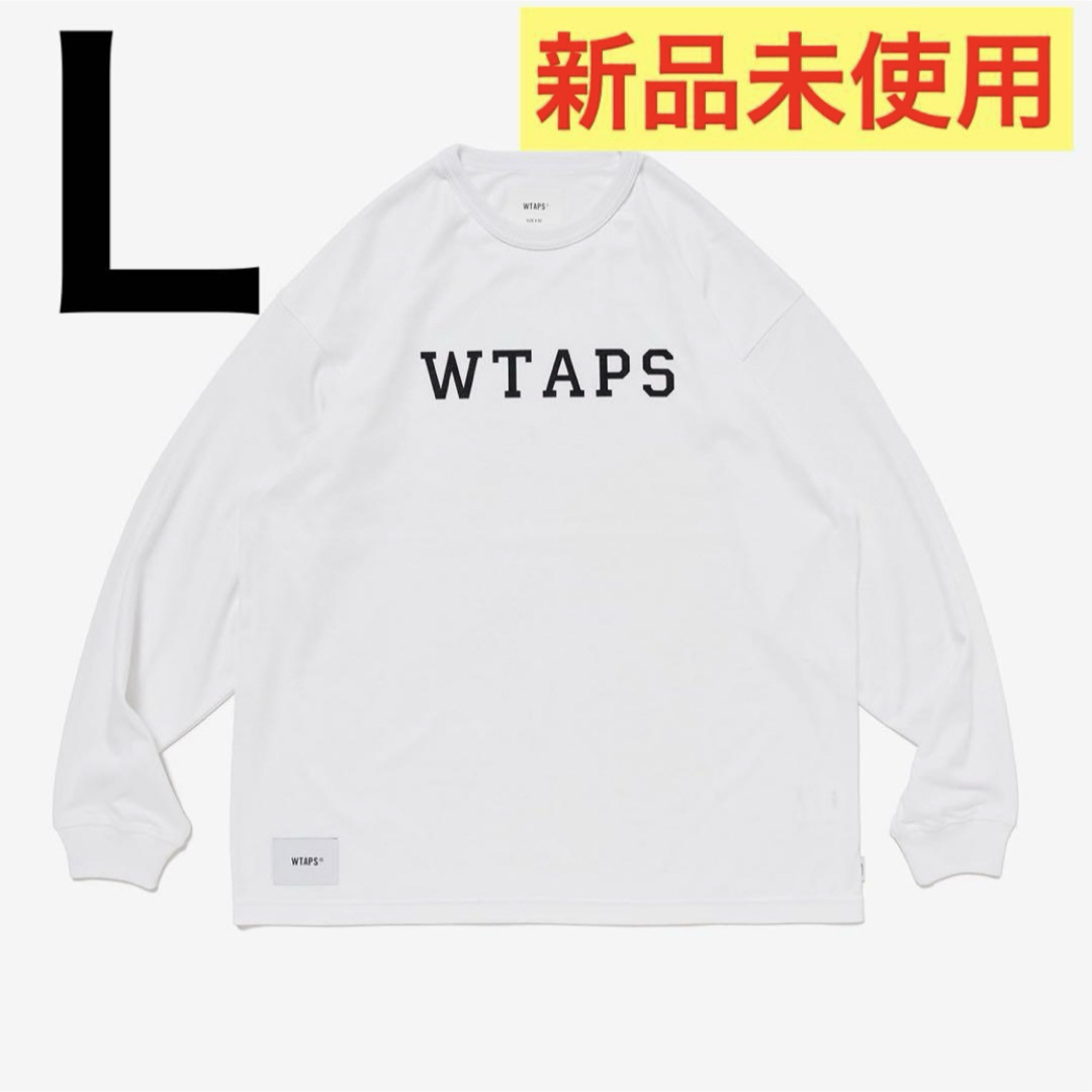 【メーカー直送】 新品 WTAPS 白 ダブルタップス logo ロゴ ロンT ACADEMY トップス