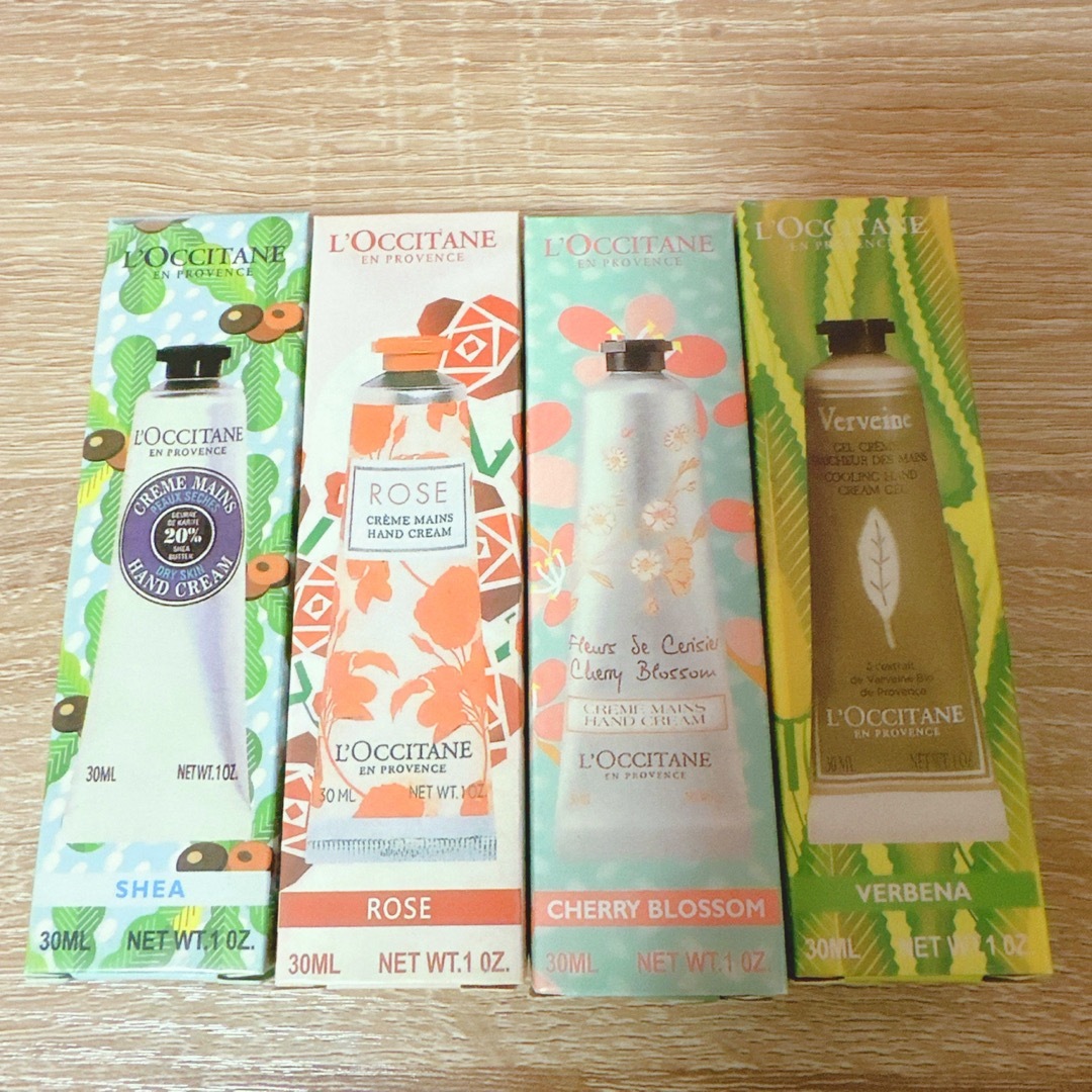 L'OCCITANE(ロクシタン)の【大人気・匿名配送】ロクシタン LOCCITAN ハンドクリーム4本セット コスメ/美容のボディケア(ハンドクリーム)の商品写真
