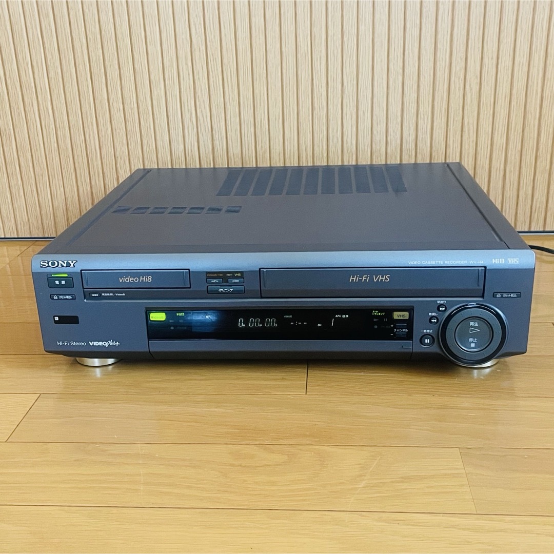 SONY - 【希少・純正リモコン付】ソニー Hi8+VHSビデオデッキ WV SONY - 【希少・純正リモコン付】ソニー Hi8+VHSビデオデッキ WV