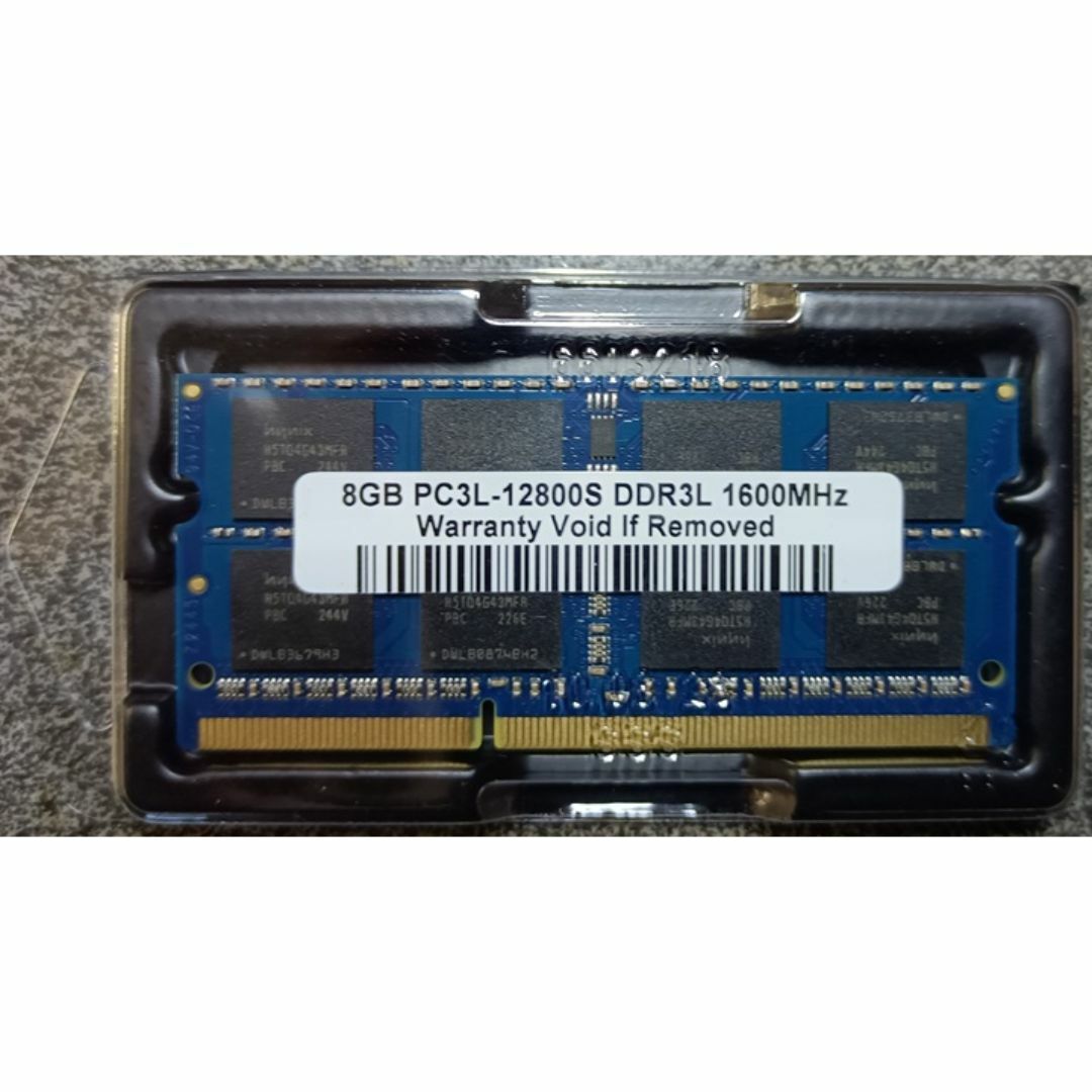 【新品】8GB SODIMM Laptop RAM DDR3L 1600MHz スマホ/家電/カメラのPC/タブレット(PCパーツ)の商品写真