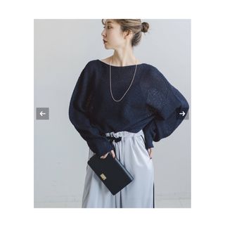 流行り の ブランド  Spick and Span Noble - NOBLE 未使用 シャツ ブラウス スリーブ シャツ/ブラウス(長袖/七分)