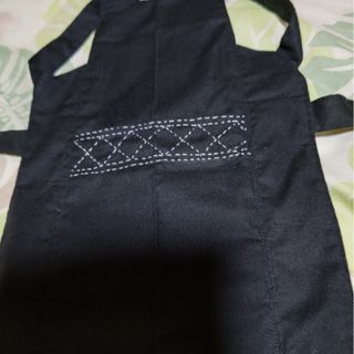 ★新品黒×無地子供用腹掛(ドンブリ)80(その他)