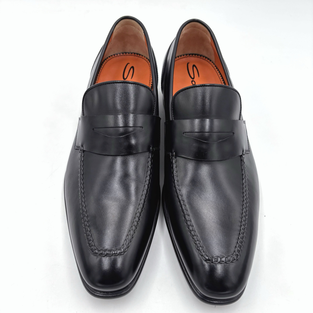 レビュー高評価の商品 未使用品SANTONI サントーニ コインローファー メンズ 革靴 16206 靴