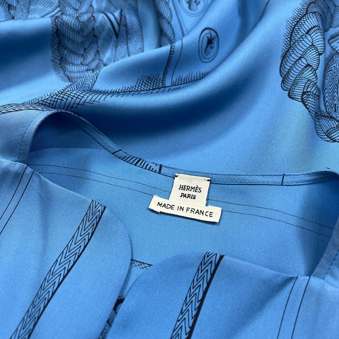 HERMES - 美品☆HERMES☆レア品☆シルク☆カフタン☆ロング HERMES - 美品☆HERMES☆レア品☆シルク☆カフタン☆ロング